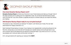 Decipher Backup Browser license code